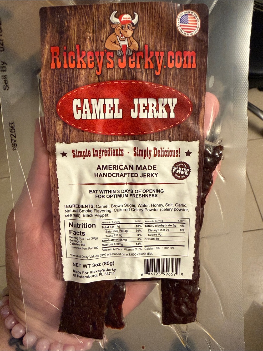 Rickey's Jerky Camel Jerky - Brown